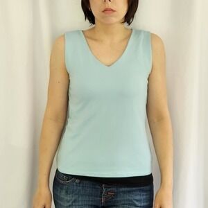Ann Taylor‎ Loft Blue Sleeveless Top